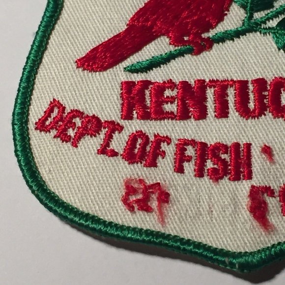 Kentucky Dept of Fish Wildlife Resources Camp John Currie Patch Cardinal Vintage - Picture 6 of 12